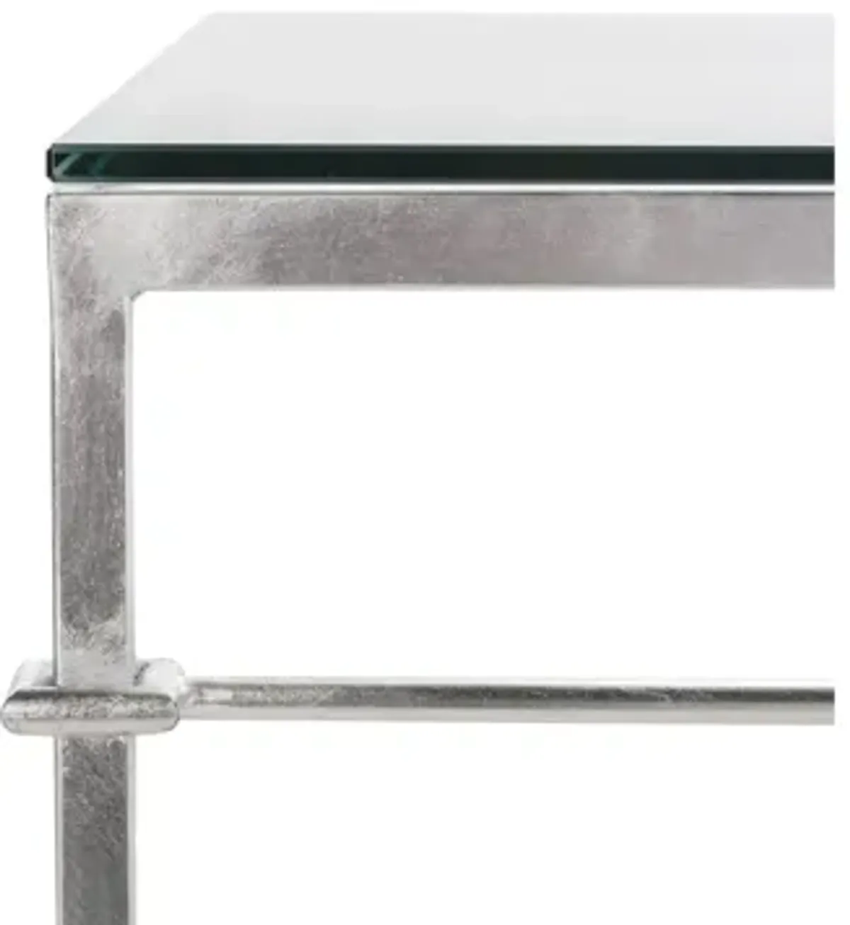 Devin Silver Leaf Glass Cocktail Table