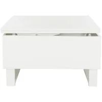 Dion Lift Top Coffee Table in White by Safavieh