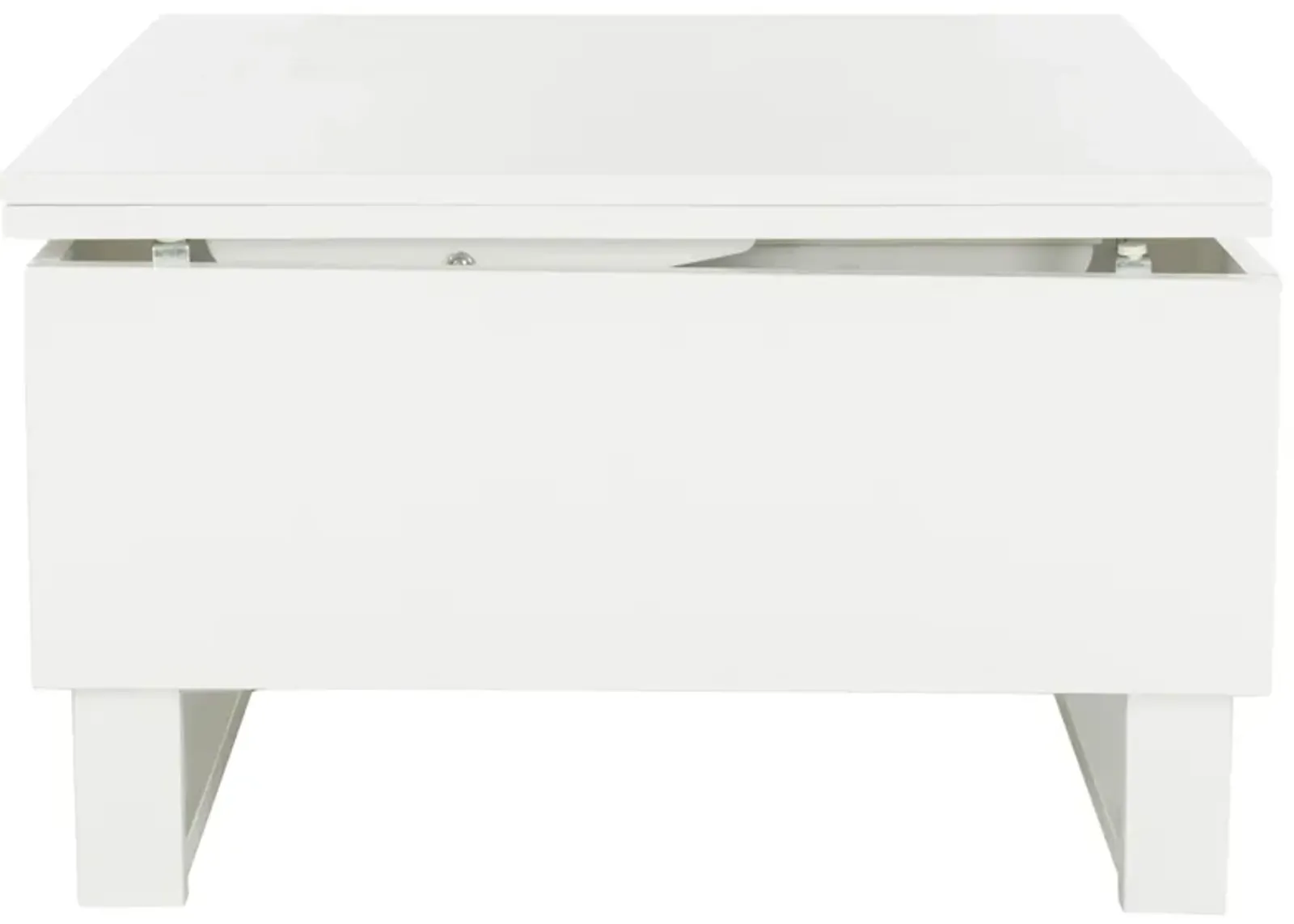 Dion Lift Top Coffee Table in White by Safavieh