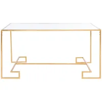 Edmund Coffee Table in Gold by Safavieh