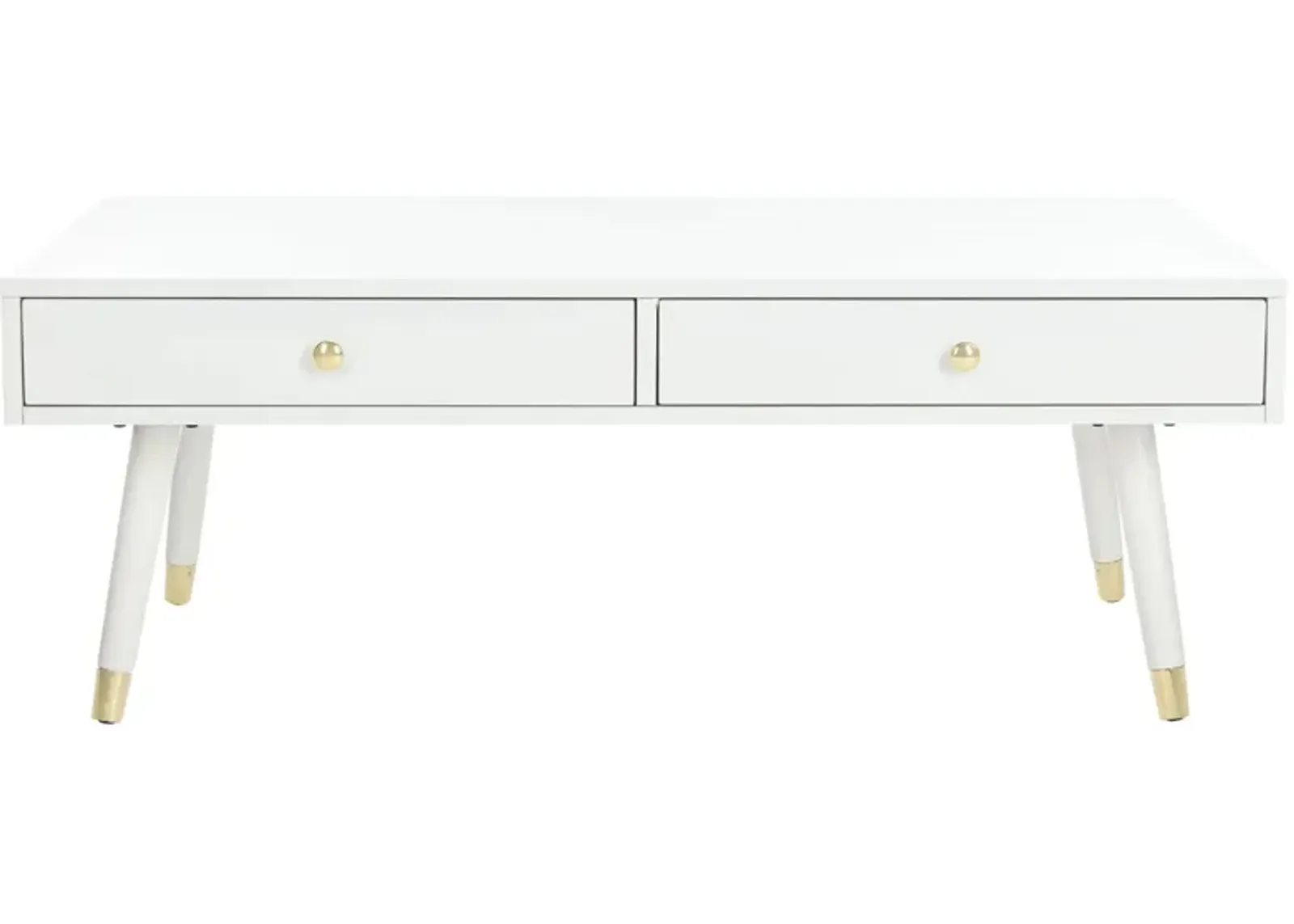 Elaine Coffee Table in White by Safavieh