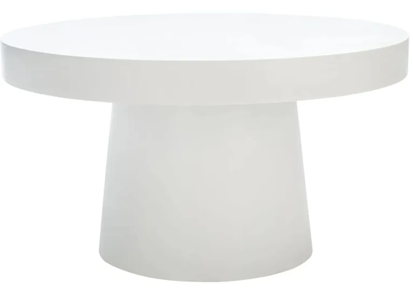 Elisha Faux Concrete Coffee Table in White by Safavieh