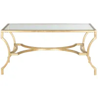 Ellie Coffee Table in Gold by Safavieh