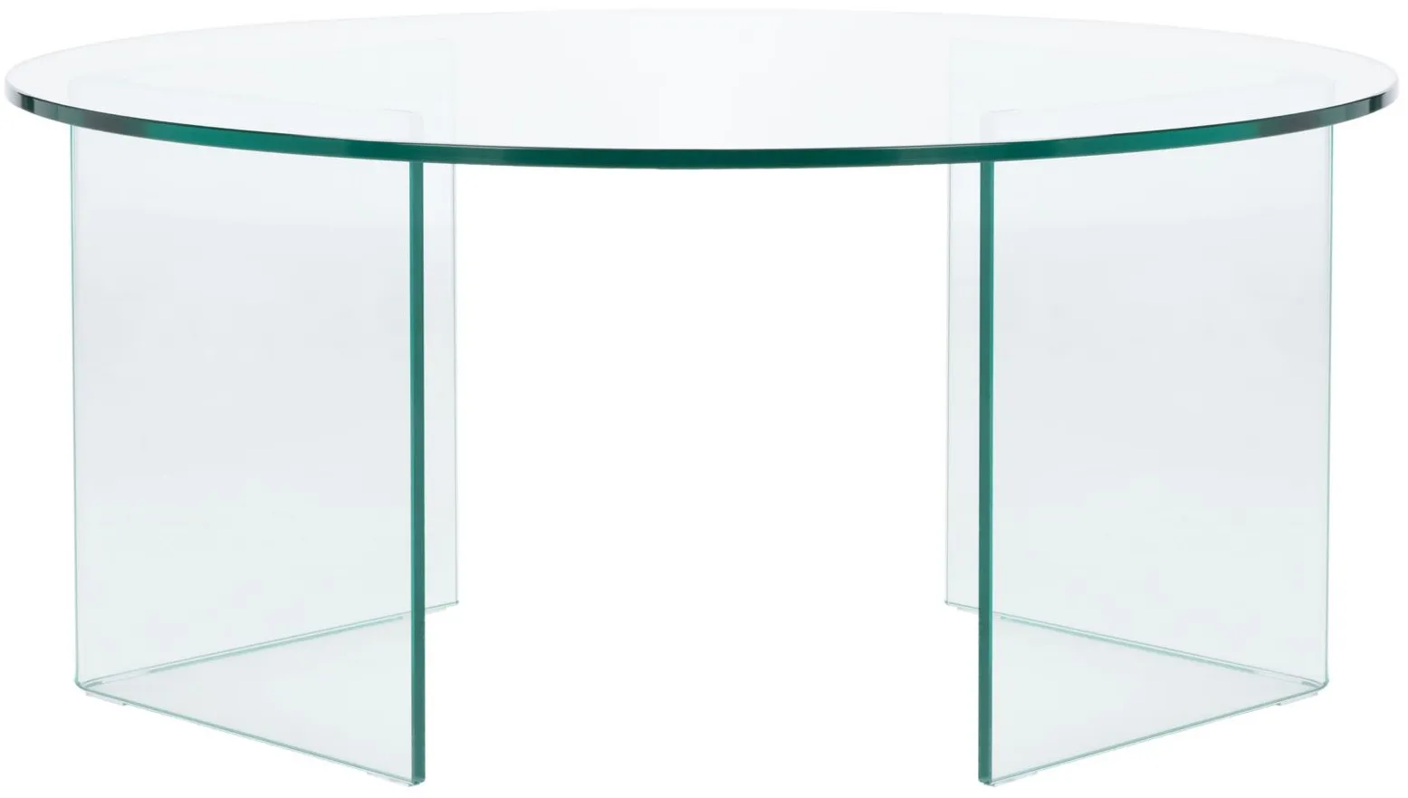 Gensho Glass Coffee Table in Clear by Safavieh