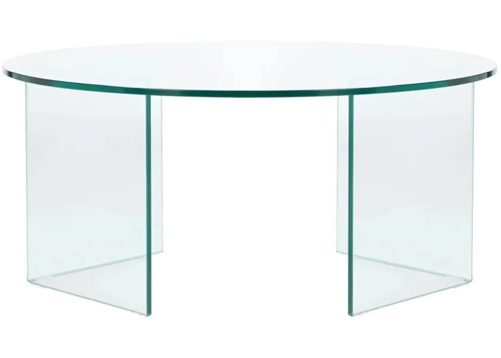 Gensho Glass Coffee Table in Clear by Safavieh