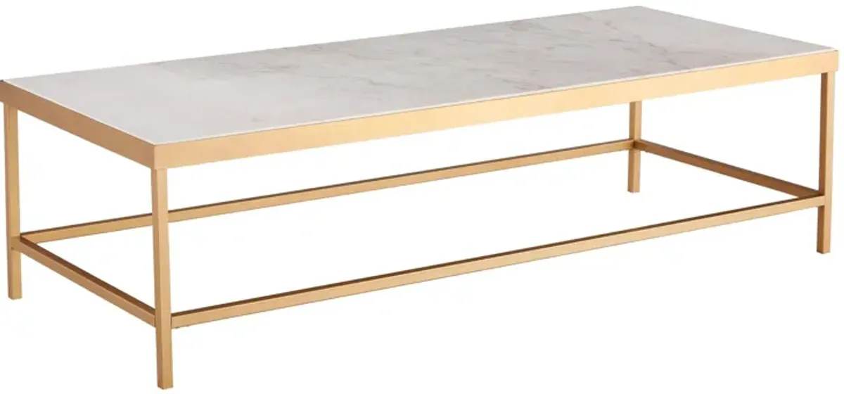 Ida Rectangle Marble Coffee Table