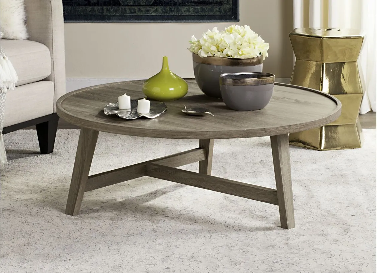 Jackson Coffee Table in Light Gray by Safavieh