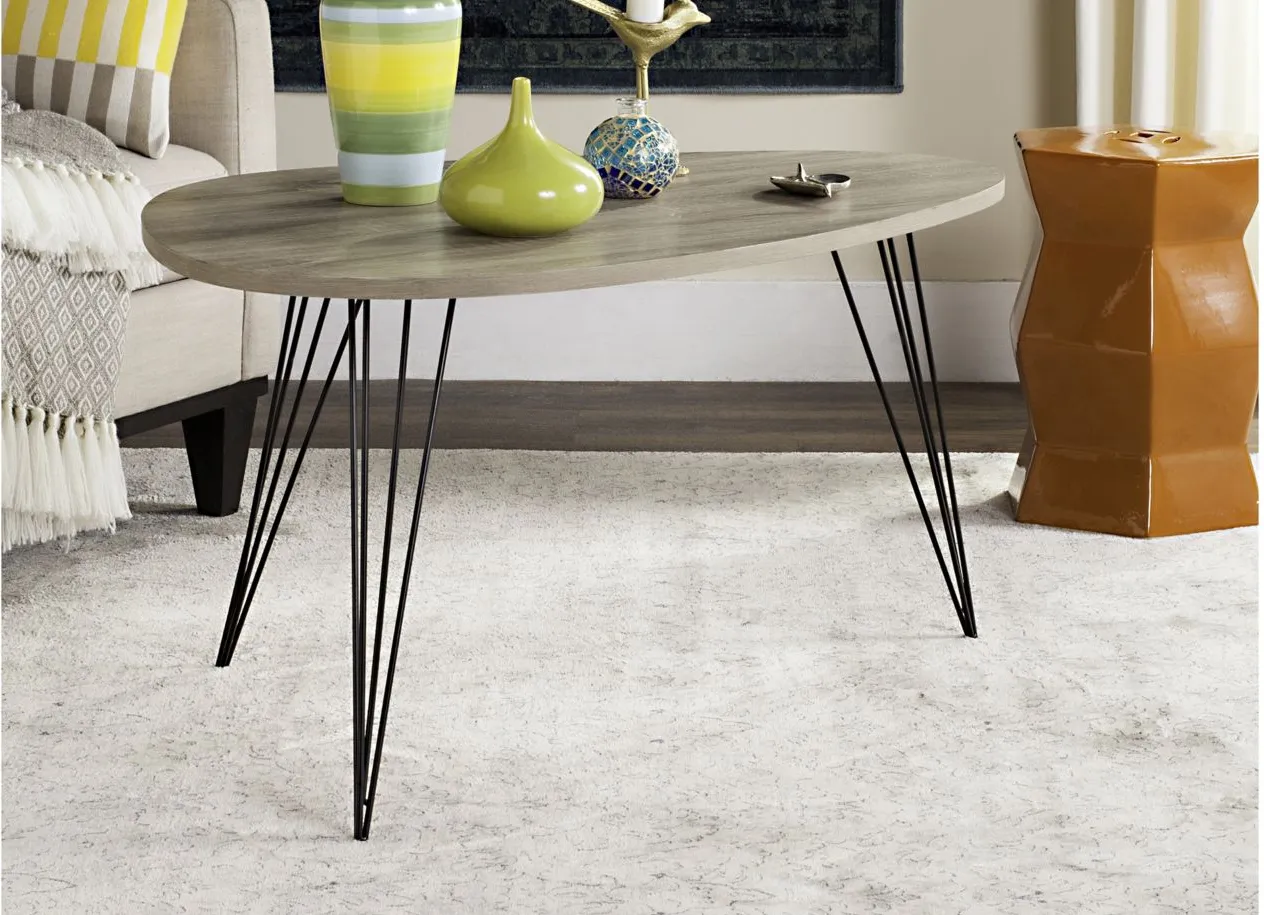 Jessa Coffee Table in Light Gray by Safavieh