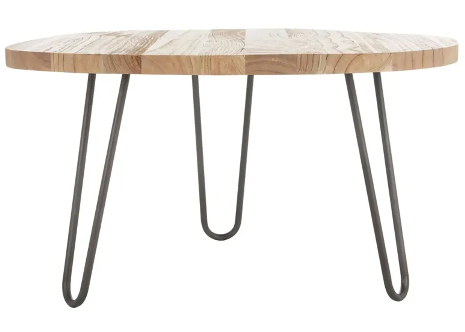 Josef Free Edge Coffee Table in Weathered Oak by Safavieh