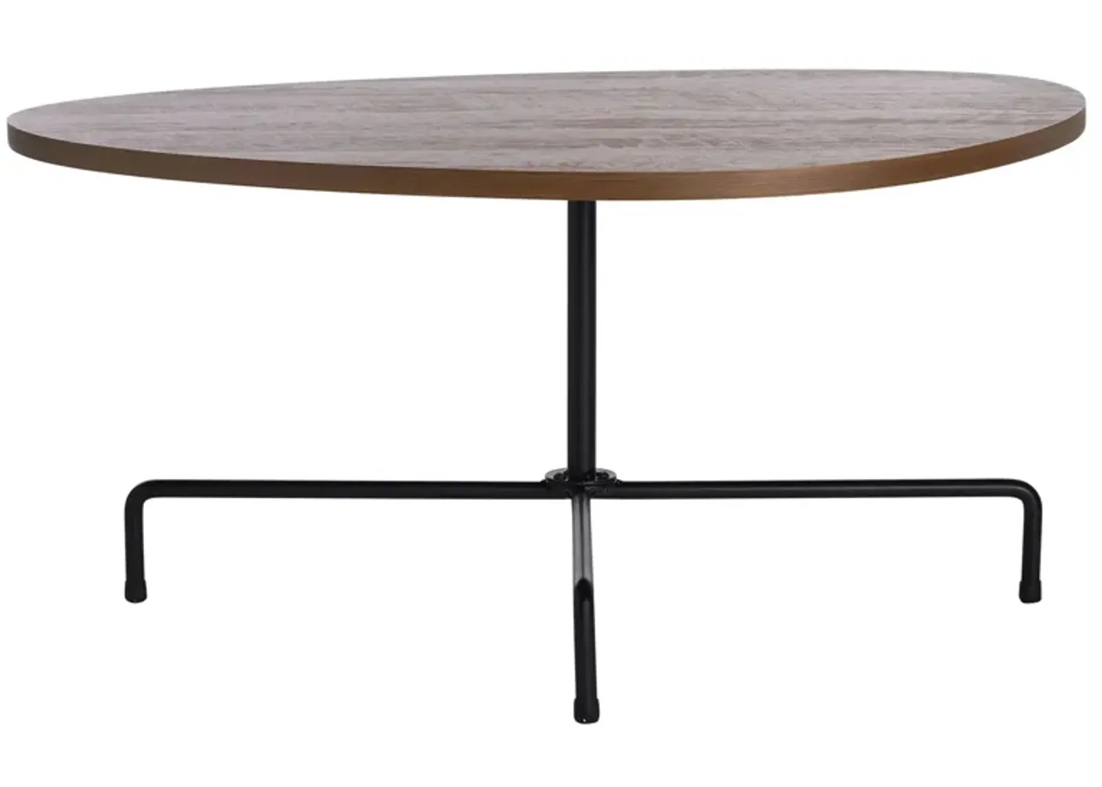 Lenna Tripod Coffee Table in Walnut by Safavieh