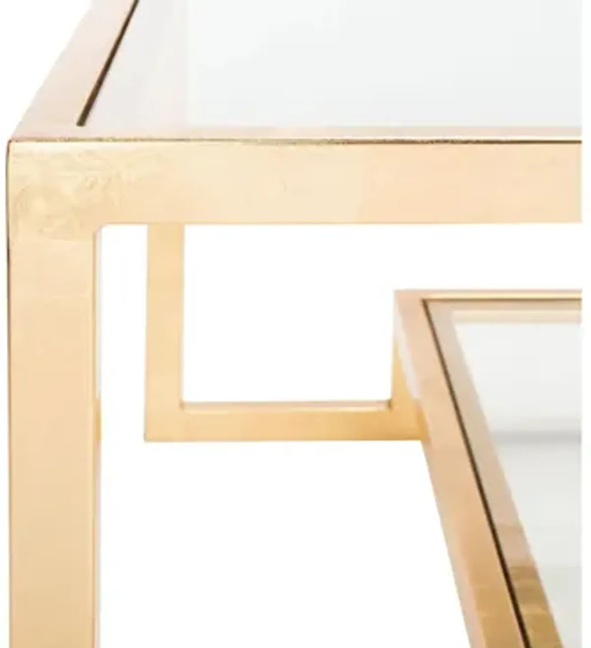 Liann Rectangle Gold Leaf Coffee Table