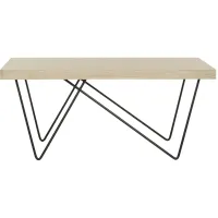 Manelin Coffee Table in Light Brown by Safavieh