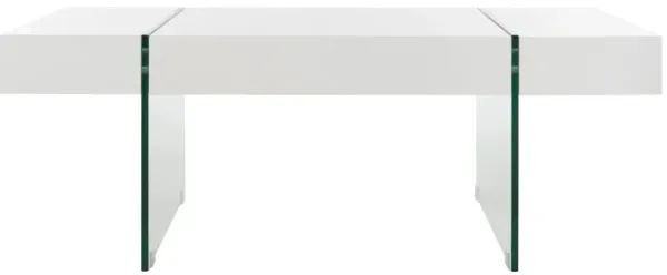 Maris Rectangular Glass Leg Modern Coffee Table