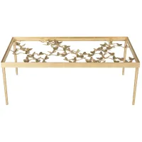 Matilda Butterfly Coffee Table in Gold by Safavieh