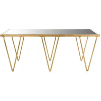 Mieka Coffee Table in Gold by Safavieh