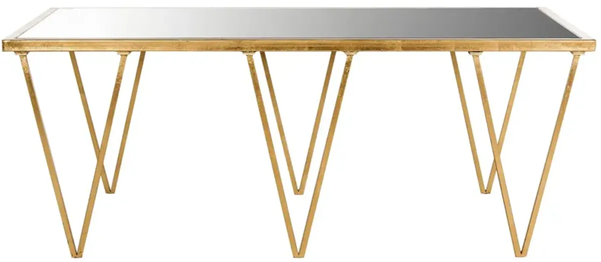 Mieka Coffee Table in Gold by Safavieh