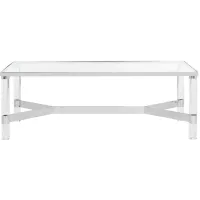 Mila Coffee Table in Silver by Safavieh