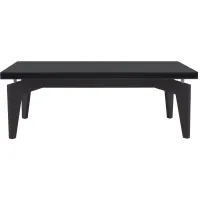 Mycha Floating Top Coffee Table in Black by Safavieh