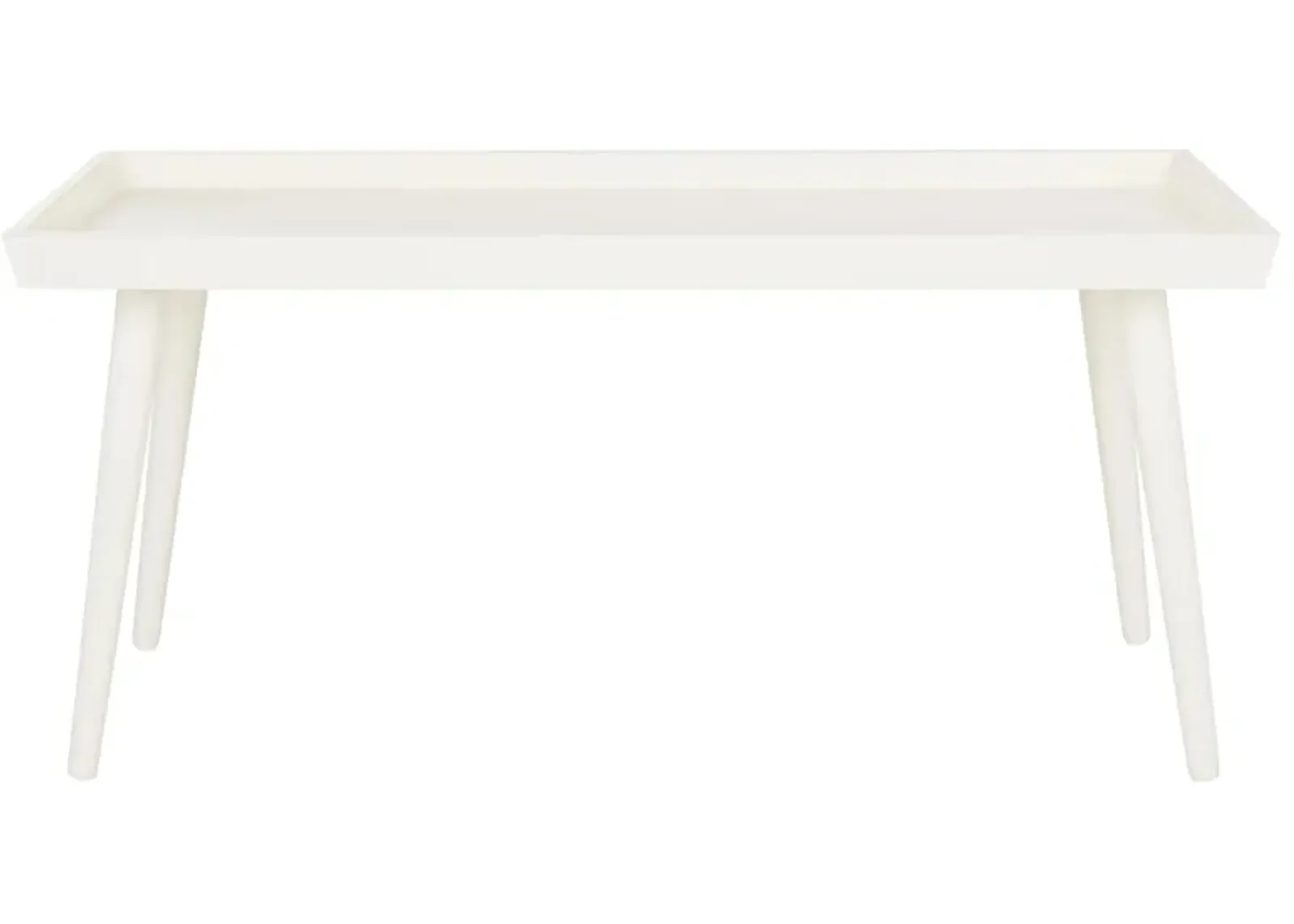 Myrtis Coffee Table With Tray Top in Vintage White by Safavieh