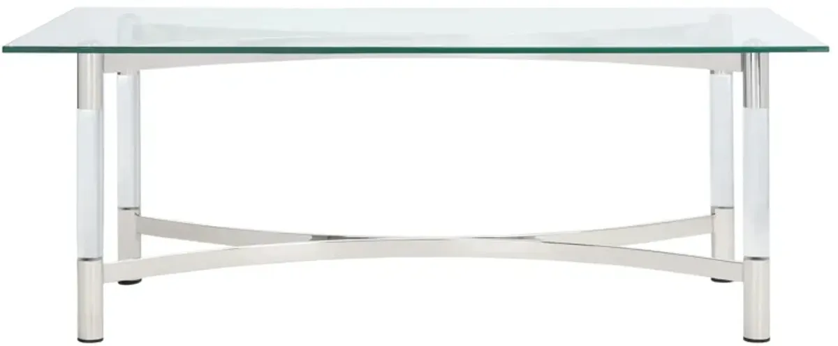 Rori Coffee Table in Silver by Safavieh