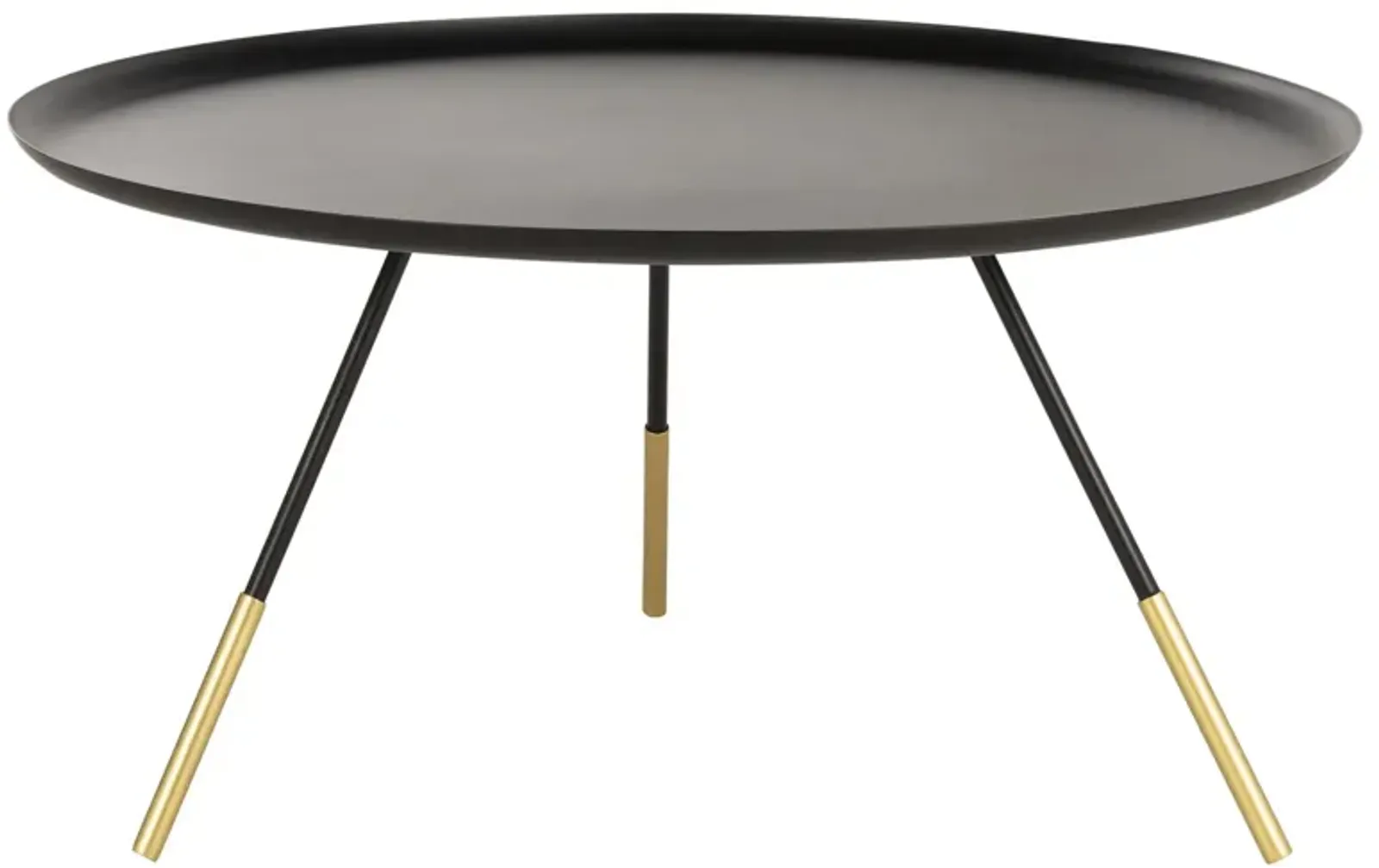 Scarlett Coffee Table with Metal Gold Cap