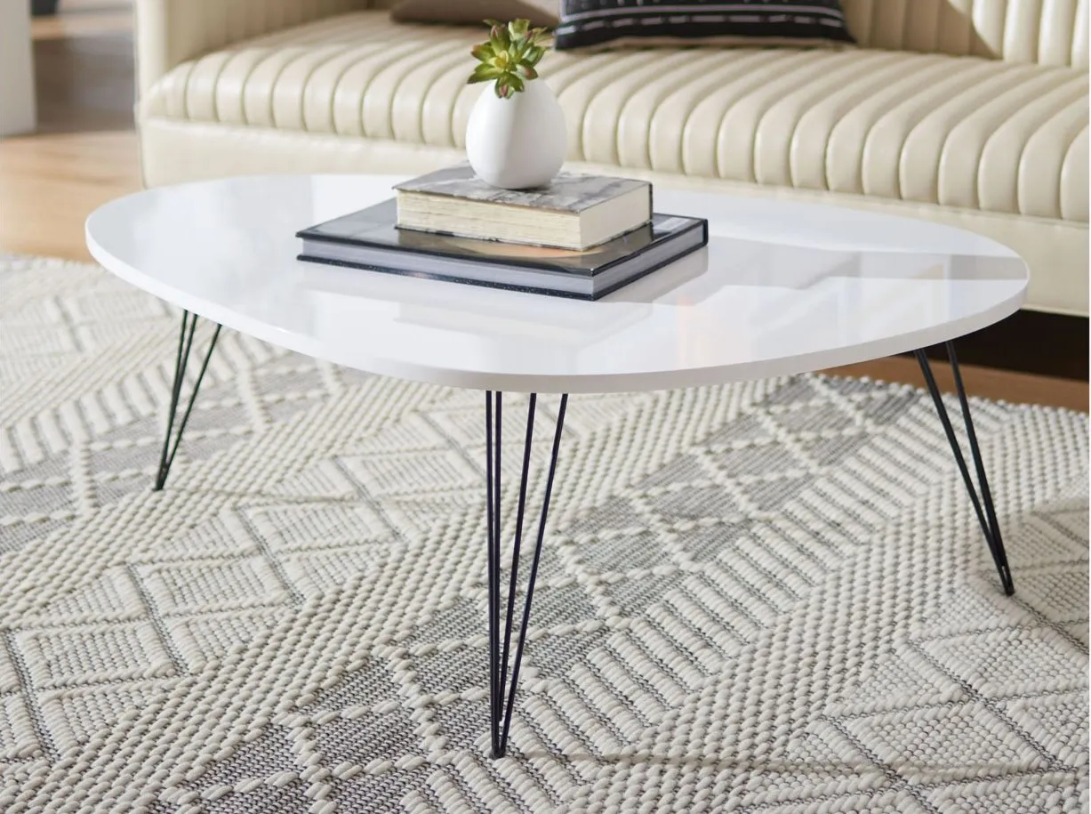 Werner Coffee Table in White by Safavieh