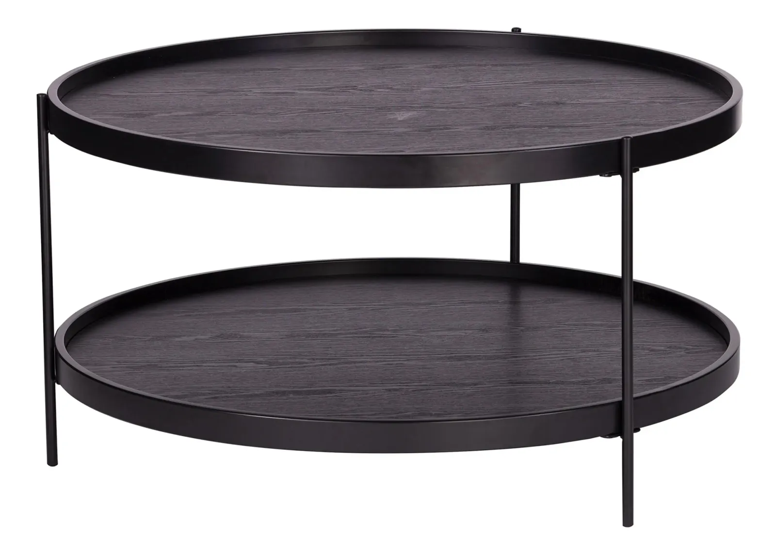 Cantwell Round Cocktail Table in Black by SEI Furniture