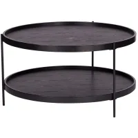 Cantwell Round Cocktail Table in Black by SEI Furniture