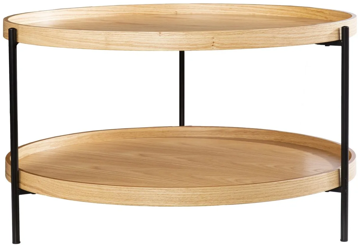 Cantwell Round Cocktail Table in Natural by SEI Furniture