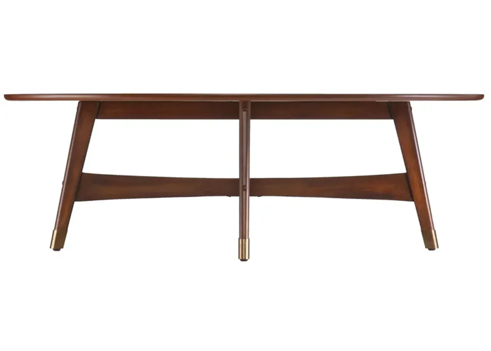 Abdon Oval Cocktail Table in Brown by SEI Furniture