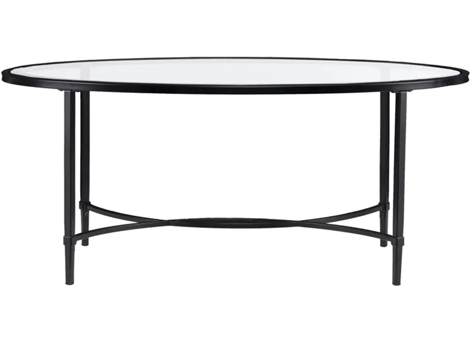 Fallon Oval Cocktail Table in Black by SEI Furniture