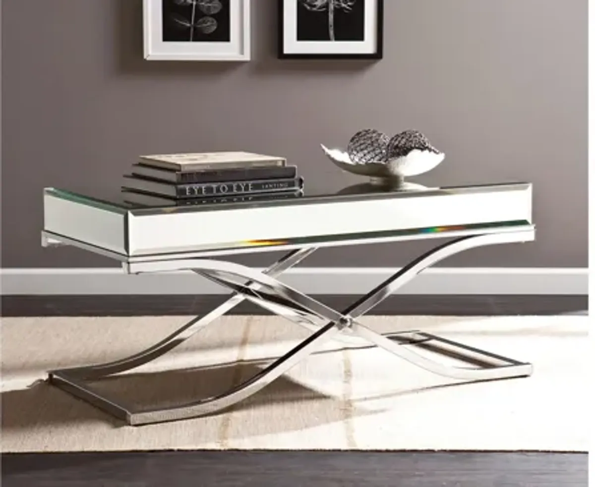 Farrell Chrome/Mirror Cocktail Table