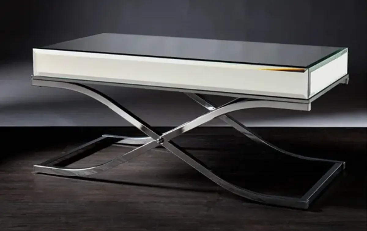 Farrell Chrome/Mirror Cocktail Table