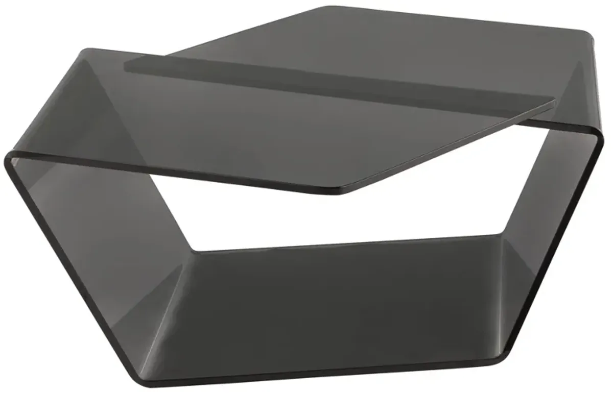 Soar Tinted Bent Glass Cocktail Table