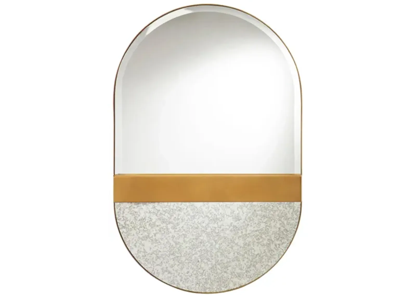 Thornaby Mirror W/Shelf in Gold by SEI Furniture