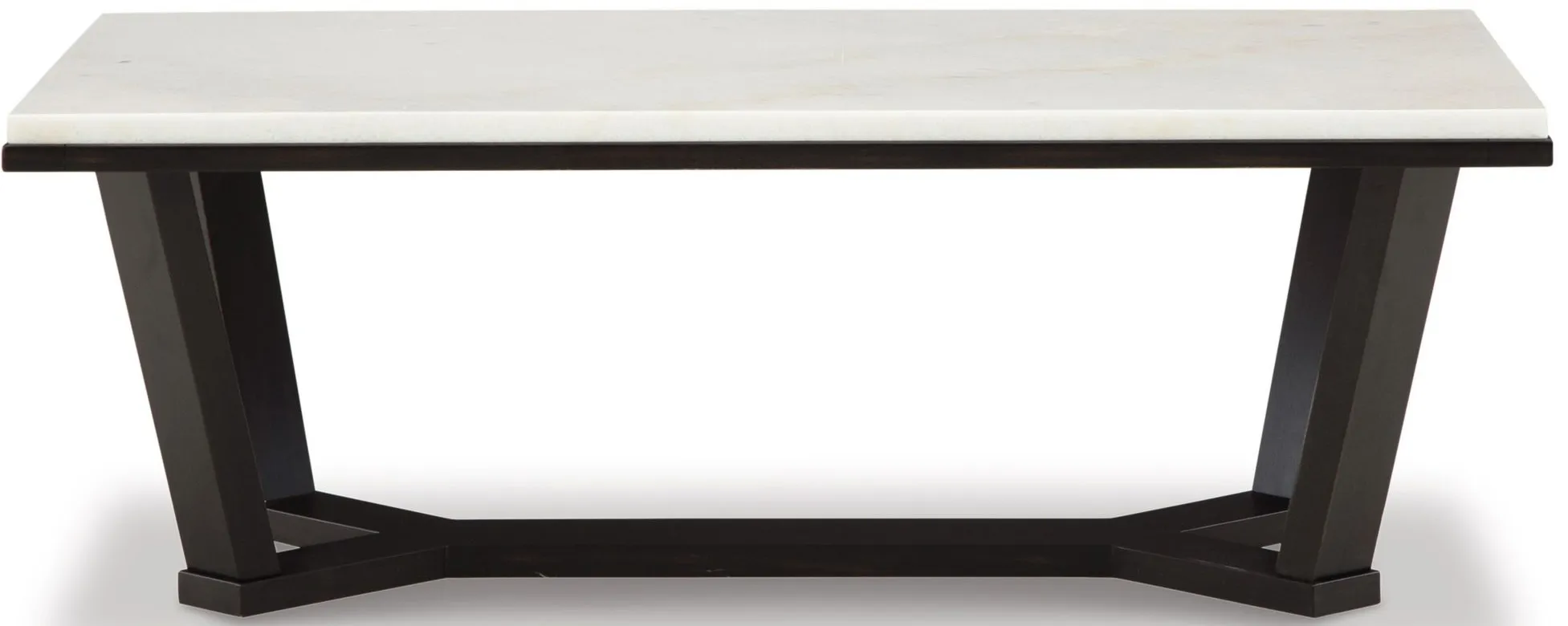 Fostead Coffee Table in White/Espresso by Ashley Express