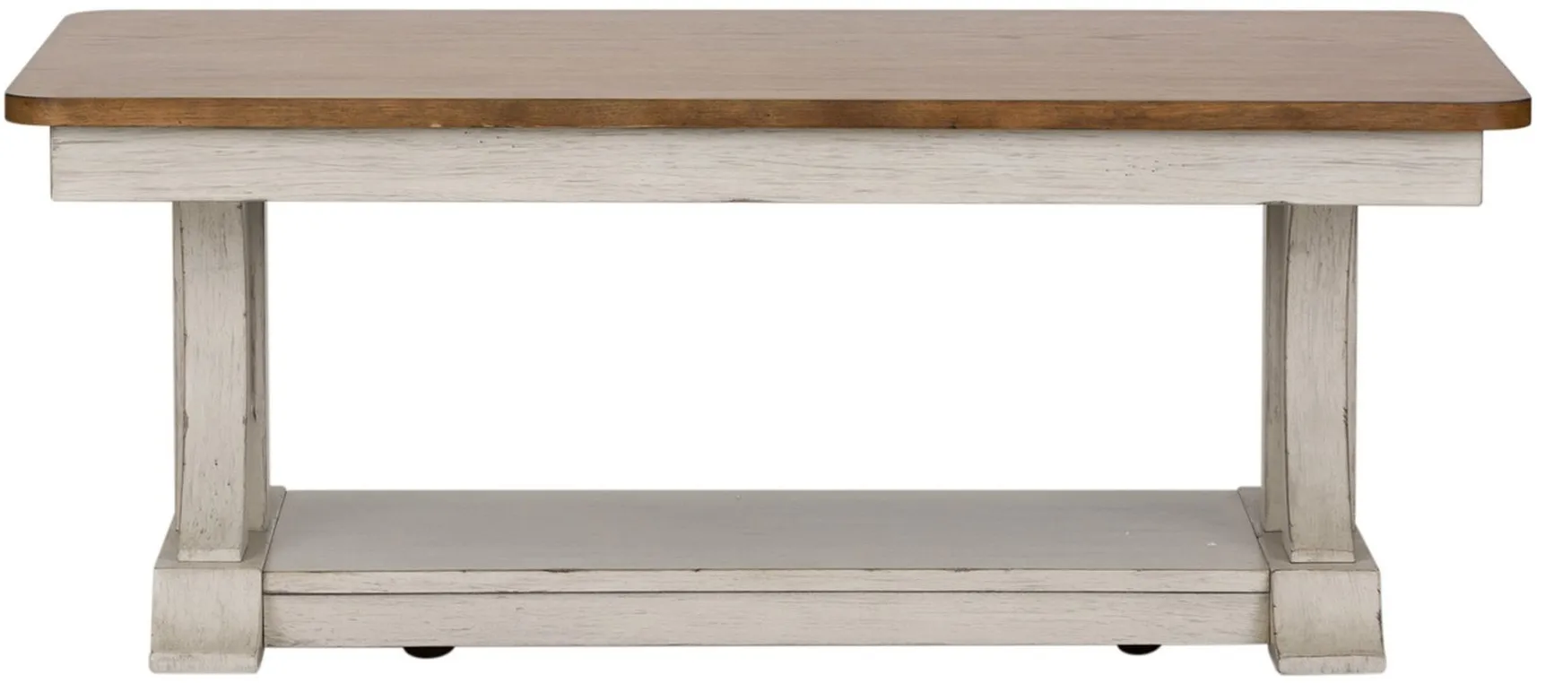 Farmhouse Reimagined Rectangular Coffee Table in White by Liberty Furniture