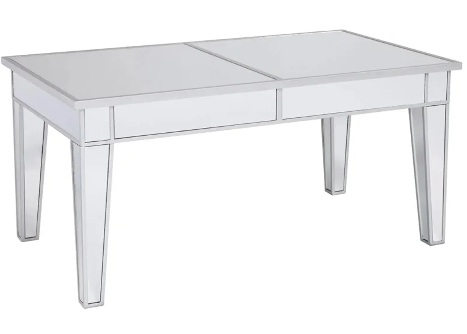 Halsey Mirrored Cocktail Table in Silver by SEI Furniture