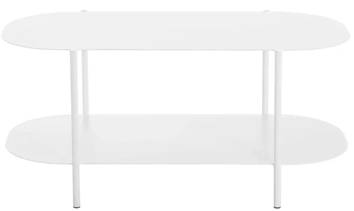 Pullman Coffee Table in White by Zuo Modern