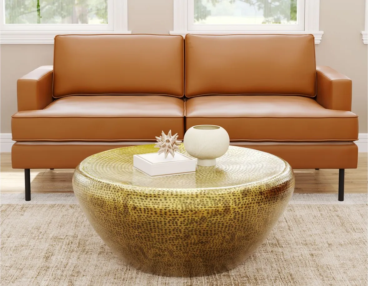 Larache Coffee Table in Gold by Zuo Modern