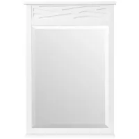 Coventry Bath Mirror in White by Bolton Furniture