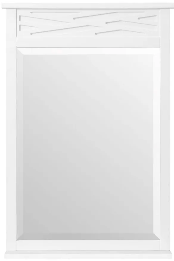 Coventry Bath Mirror in White by Bolton Furniture