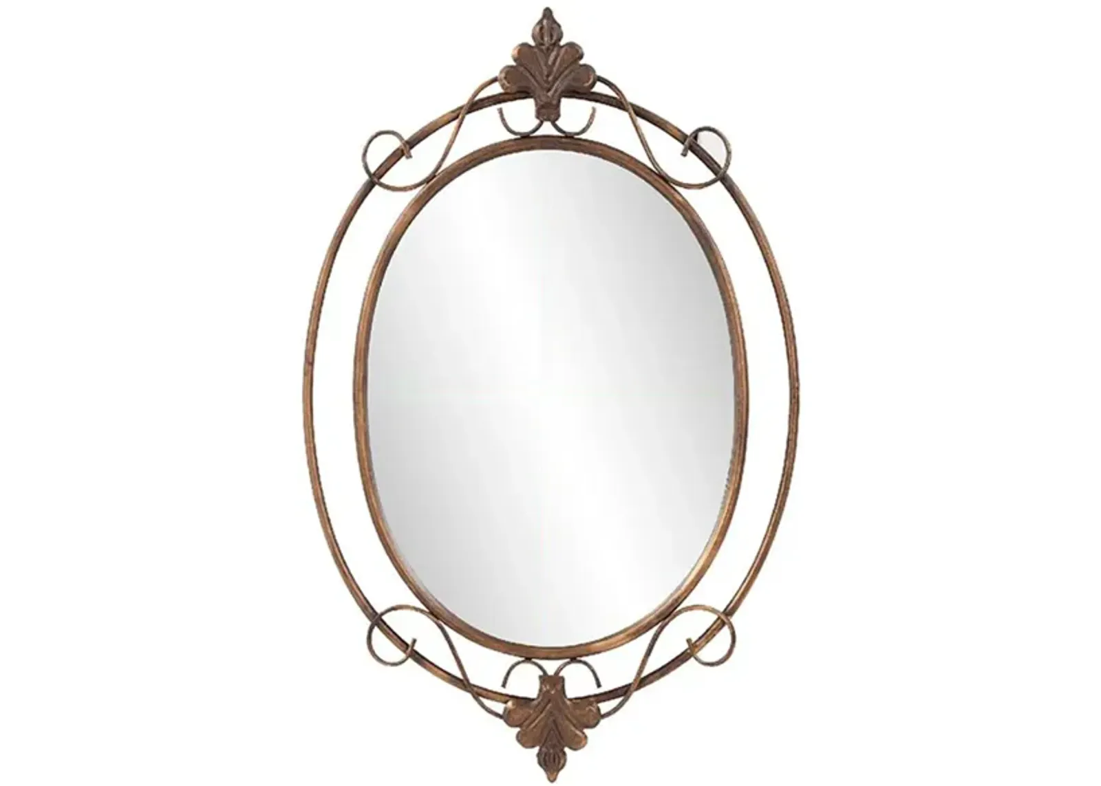 The Gerard Mirror in Antiqued Copper by Howard Elliott Collection