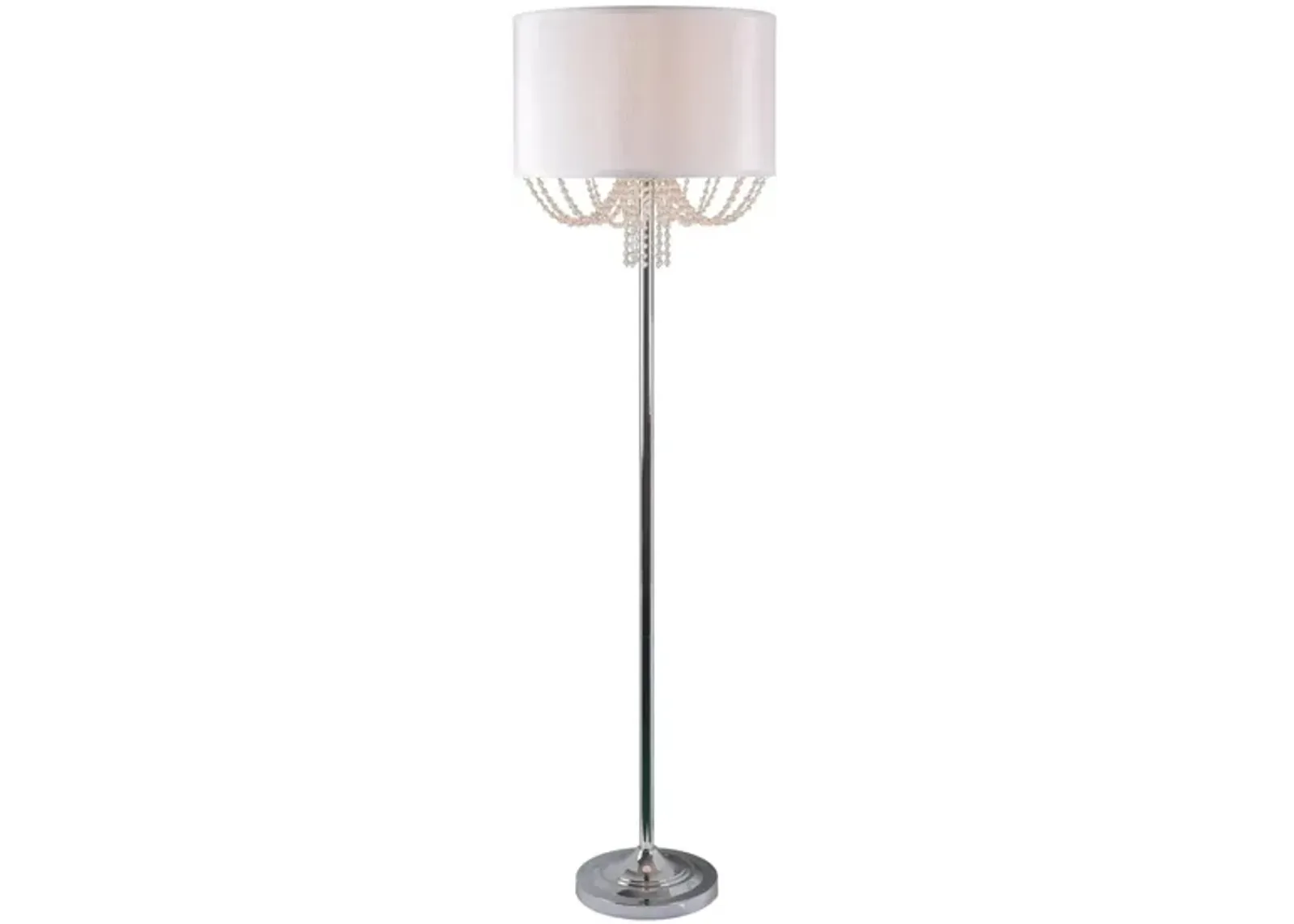 Chandelier Floor Lamp in Silver by Kenroy/Hunter Lighting