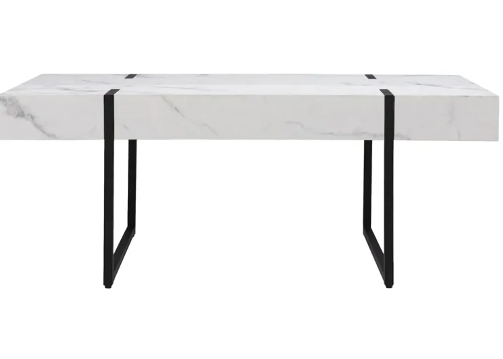 Farrell Cocktail Table in White by SEI Furniture