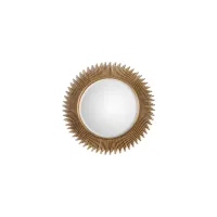 Marlo Round Wall Mirror in Antiqued Gold Leaf by Uttermost