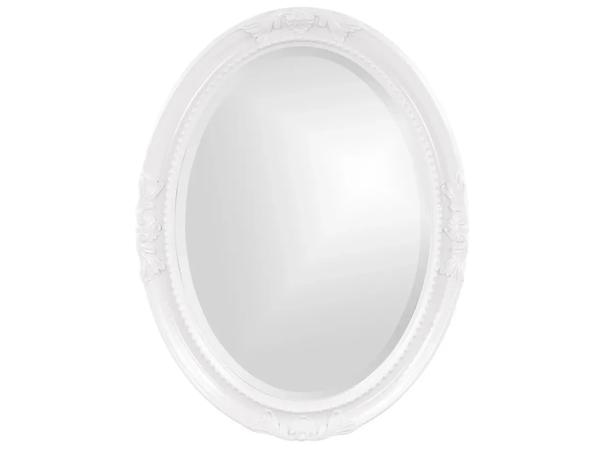 Queen Ann Mirror in White by Howard Elliott Collection