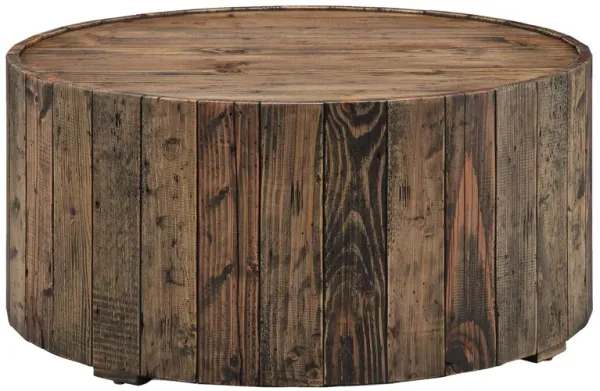 Tanaina Round Cocktail Table w/ Casters