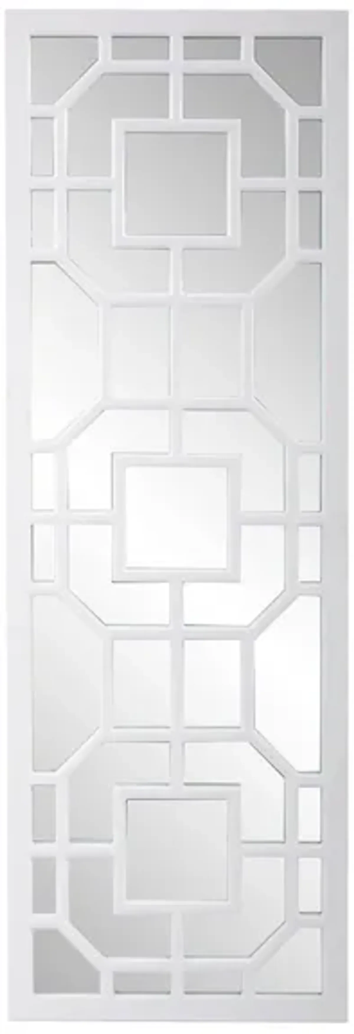 Aldrich Mirror in Matte White by Howard Elliott Collection