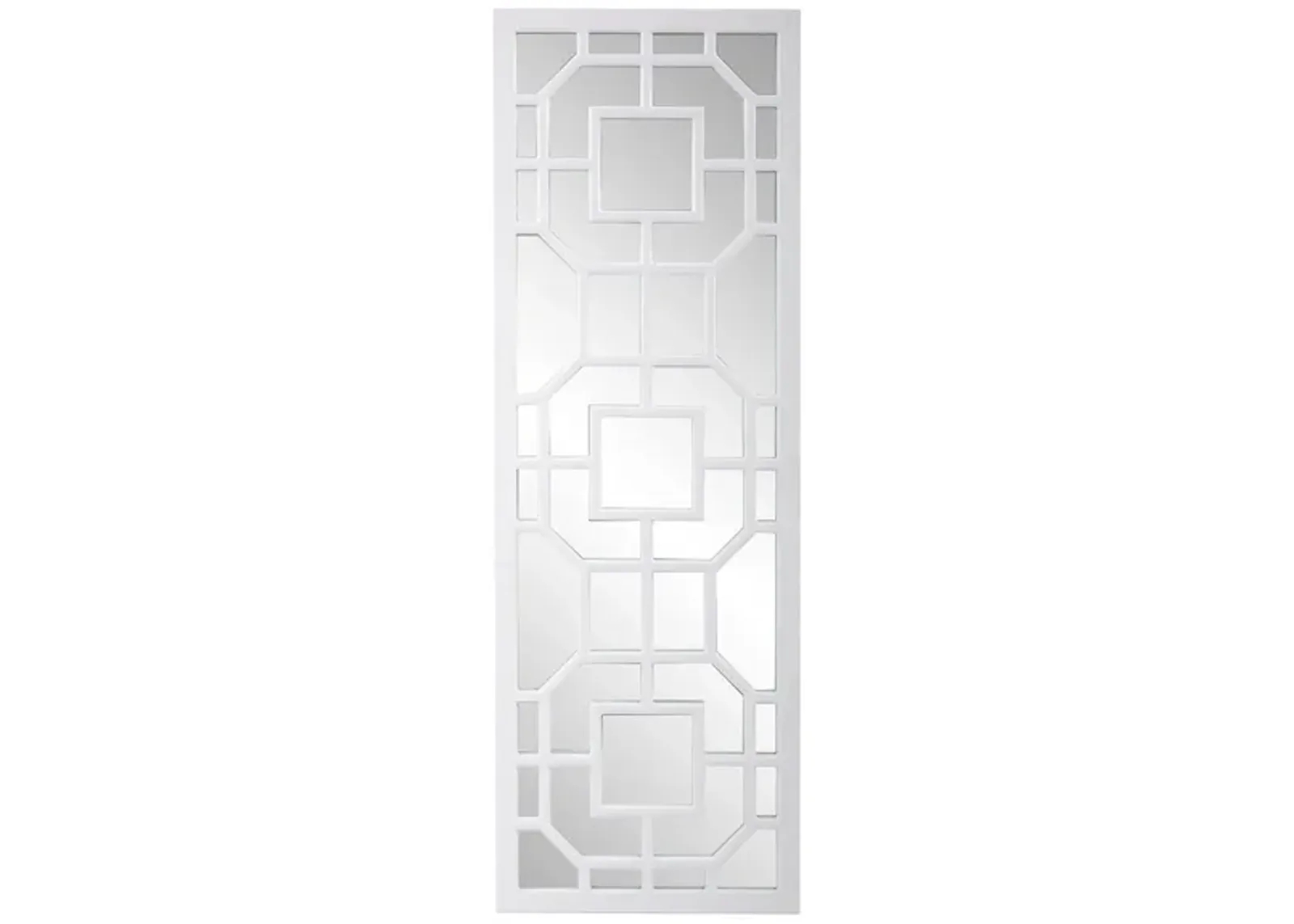 Aldrich Mirror in Matte White by Howard Elliott Collection